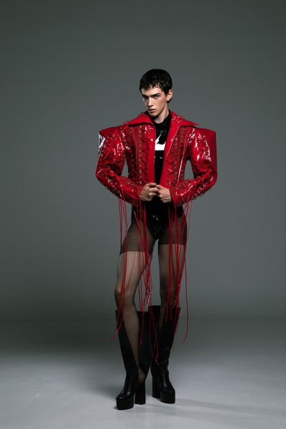 Laced Patent Jacket