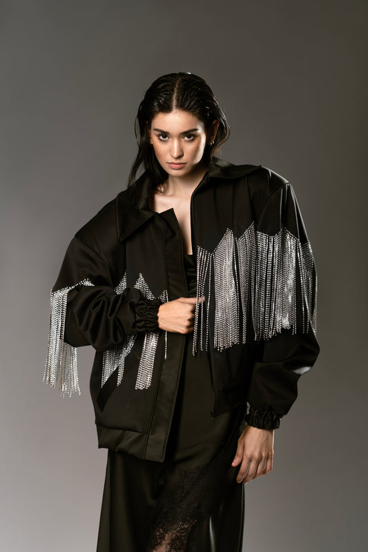 BOMBER JACKET Cristales