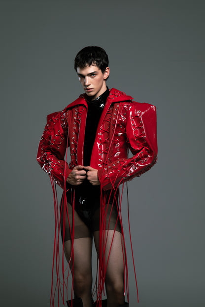 Laced Patent Jacket