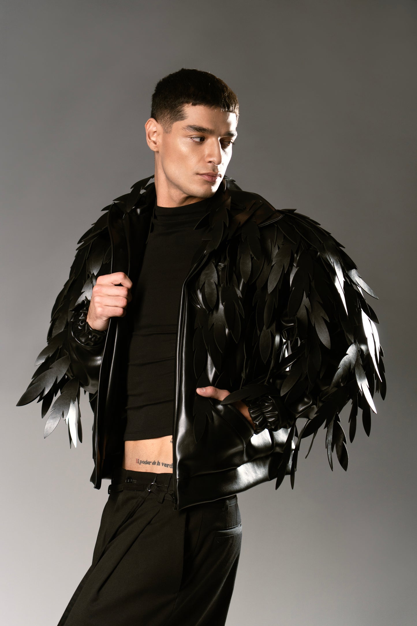 Black Angel Bomber Jacket