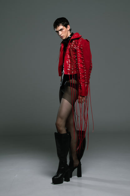 Laced Patent Jacket