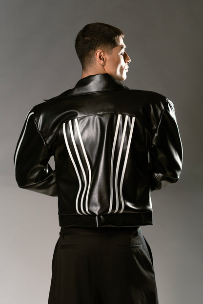 Stripes bomber jacket