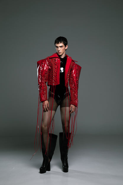Laced Patent Jacket