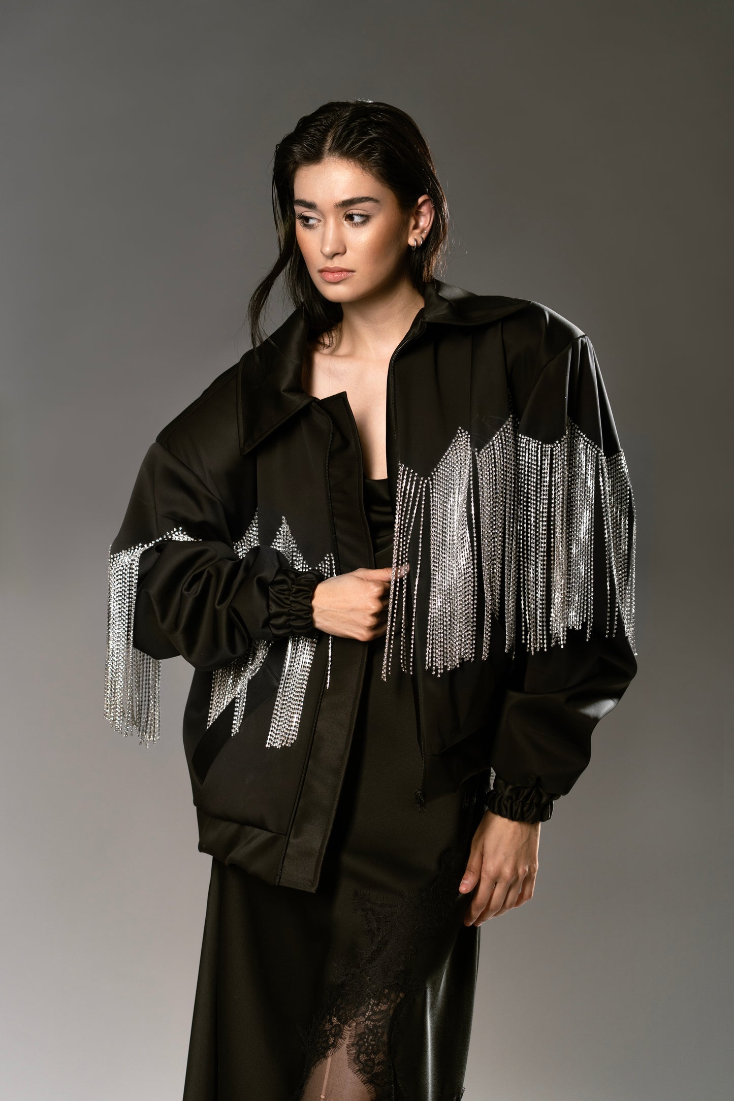 BOMBER JACKET Cristales