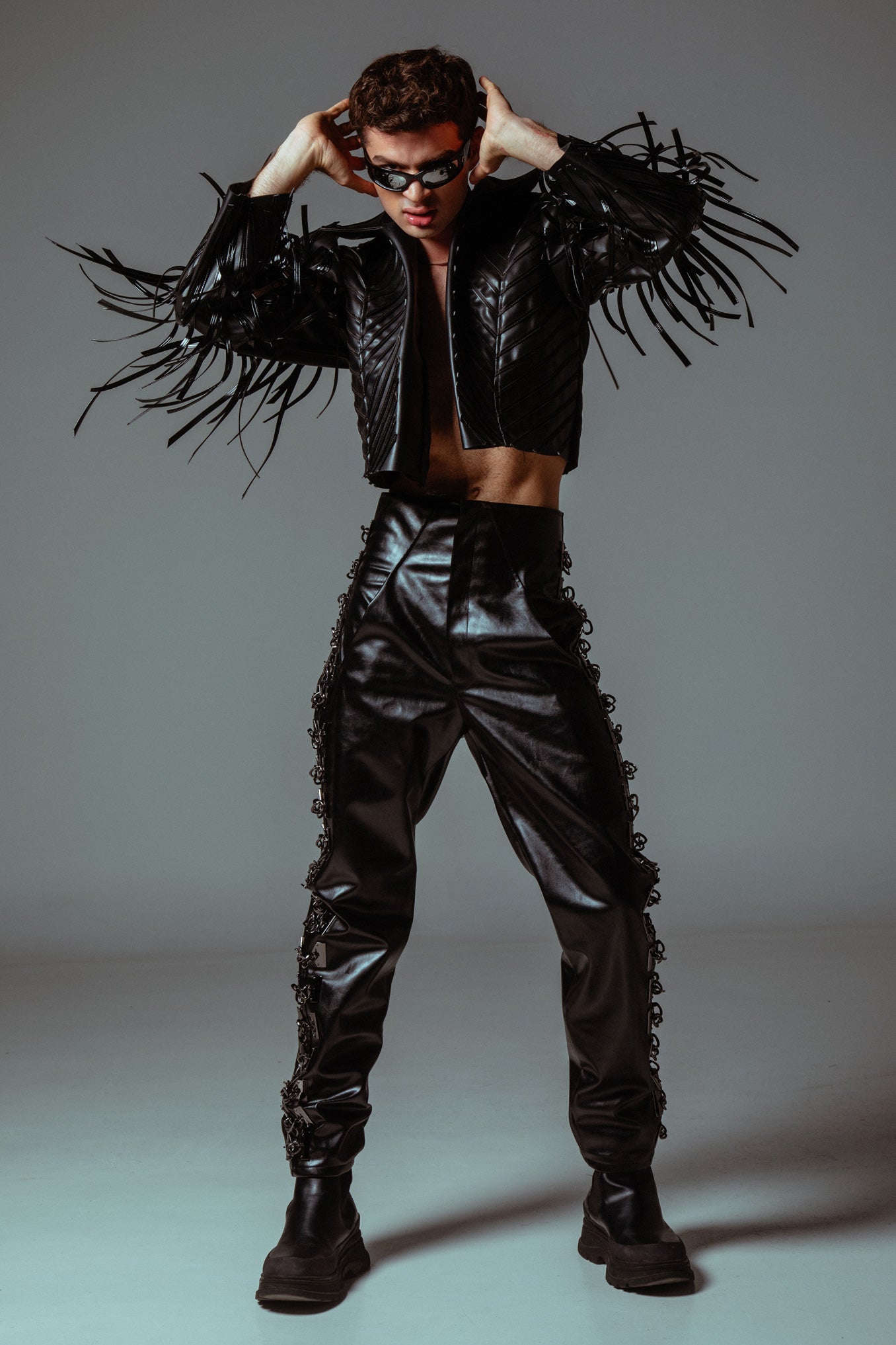 Crop torera jacket