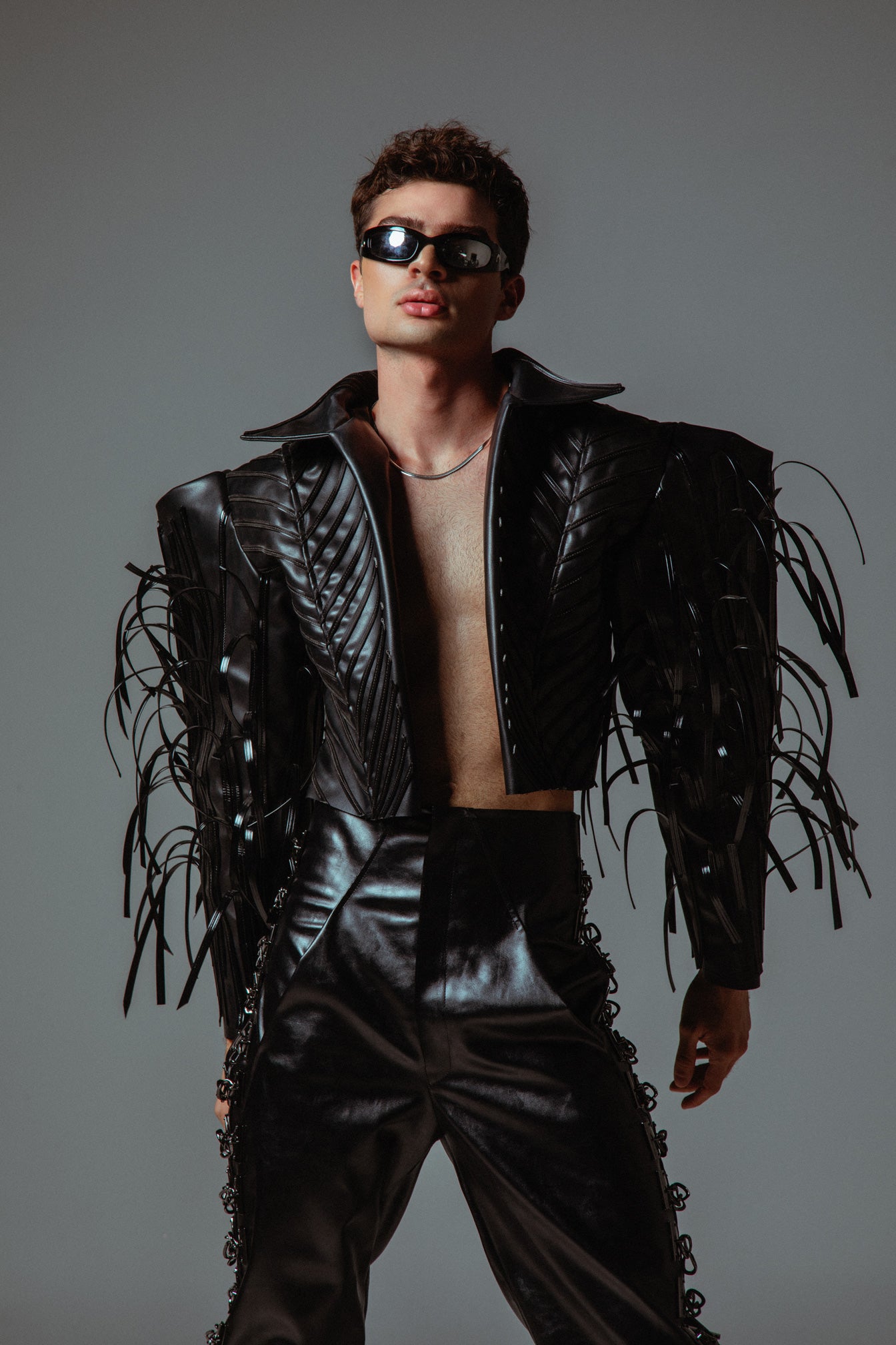 Crop torera jacket