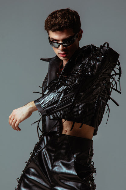 Crop torera jacket