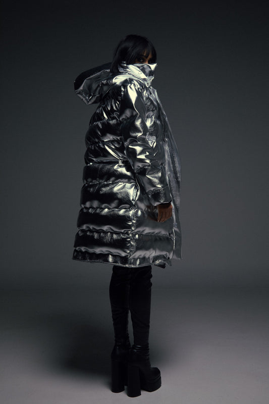 Metallic Dream” Puffer Coat