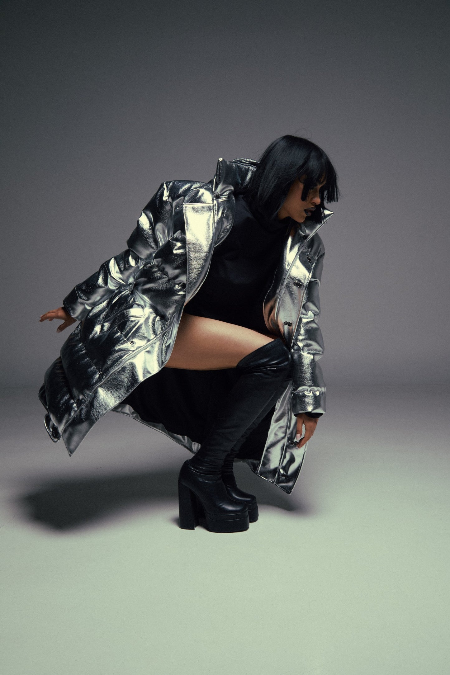 Metallic Dream” Puffer Coat